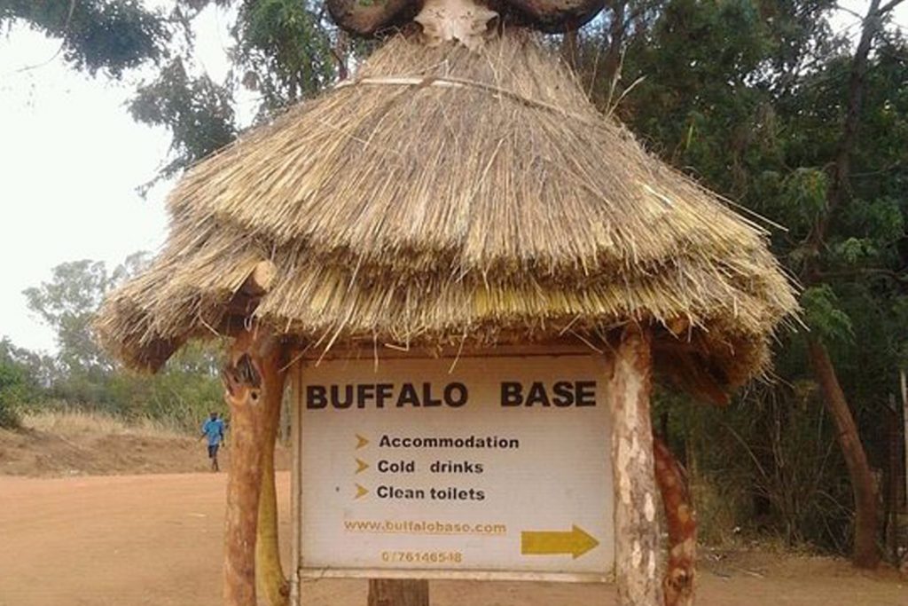 Buffalo Base Guesthouse signpost